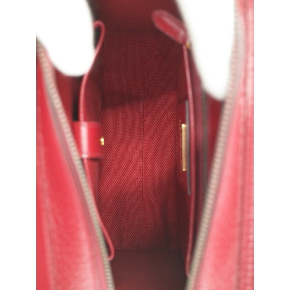 Gucci 100th Anniversary Shoulder Bag Ivory Jacquard bordeaux leather Red - Picture 3 of 5